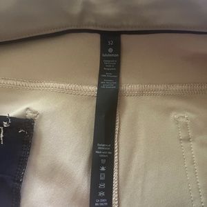 Lululemon men’s khaki performance slacks